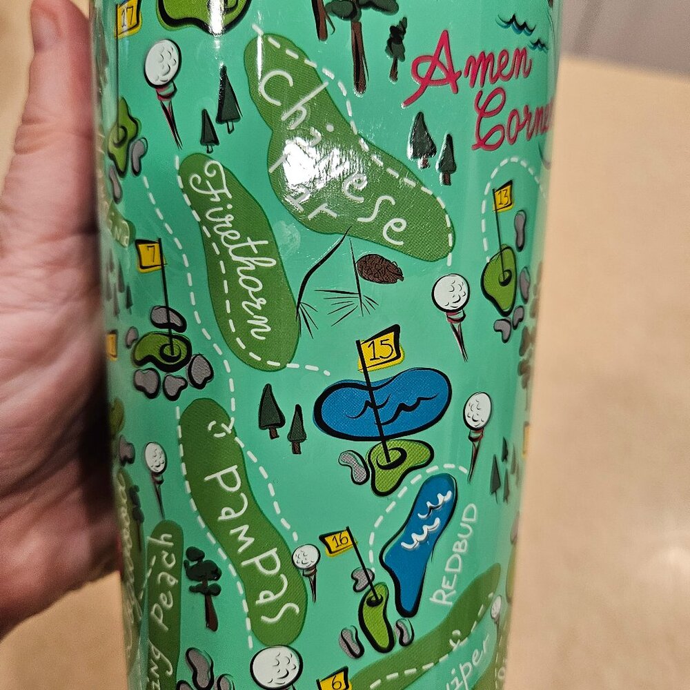 RARE MASTERS AUGUSTA NATIONAL 2019 COLLECTIBLE CORKCICLE HOLES TUMBLER WOODS - Picture 10 of 16